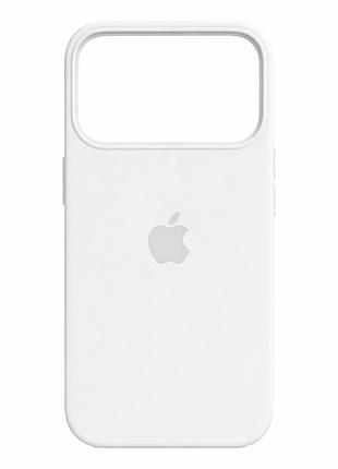 Чехол силиконовый противоударный для iphone 17 pro белый