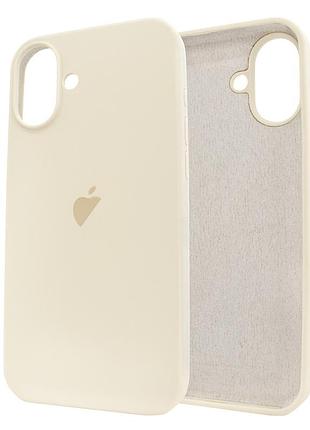 Чехол для iphone 16 силиконовый античный белый для защиты и стильного оформления смартфона