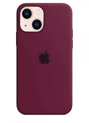 Чехол silicone case для iphone 13 защитный аксессуар marsala стильный и прочный