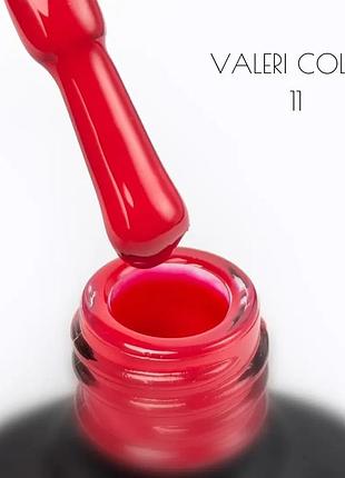 Гель-лак valeri color №11 (красно-малиновый), 6 мл