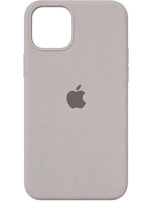 Чехол силиконовый silicone case full для iphone 12 12 pro противоударный защита камеры шоколадный