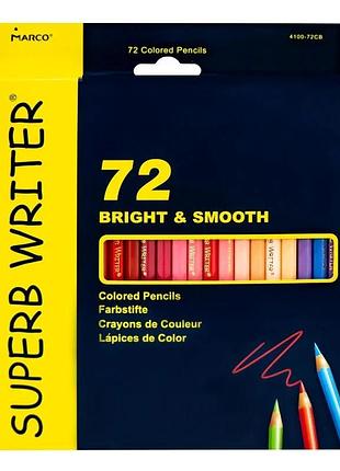Карандаши цветные 72 цвета "marco" superb writer 4100-72cb knz