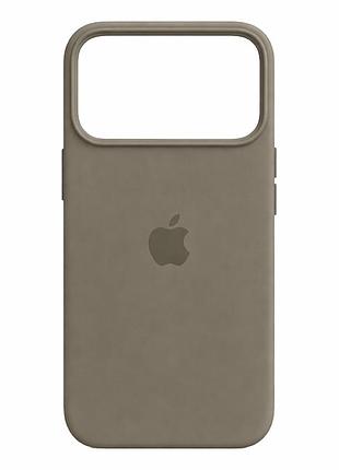 Чехол силиконовый противоударный для iphone 17 pro цвет pebble