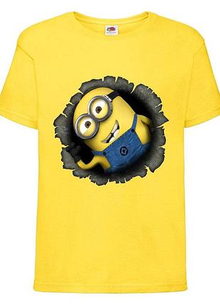 Футболка миньоны (minions 07) желтая, 104-116-128-140-152-164 размер