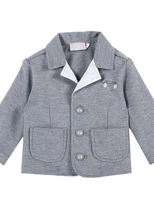 090.84328.095 серый пиджак для мальчика chicco 62 см