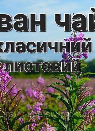 Иван-чай (кипрей) листовой классический зеленый с соцветиями сушеный 500г