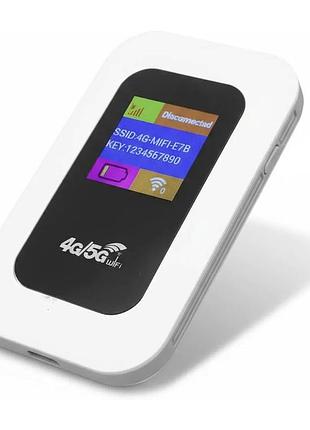Портативный 4g/5g wi-fi роутер (mifi) с lcd дисплеем — автономный модем для всех операторов