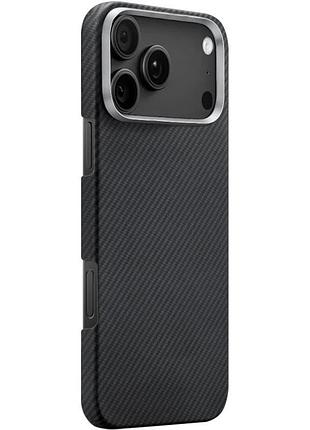 Чехол pc carbon protection slim with magsafe для apple iphone 17 pro max (6.9") black