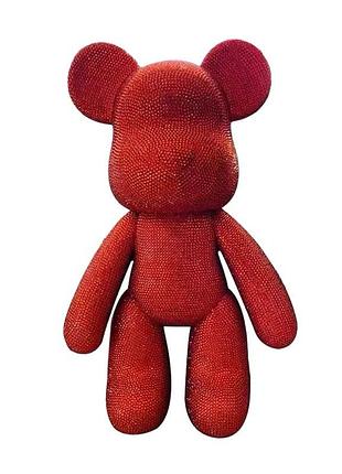 Алмазная мозаика colorart мишка фигурка 5d красный 23см