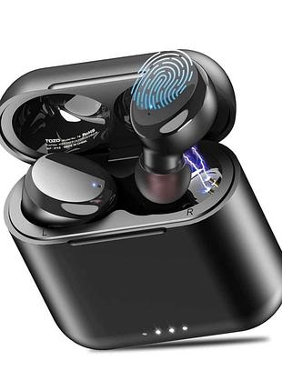 Беспроводные наушники tozo t6 bluetooth 5.3 premium deep bass. влагозащита