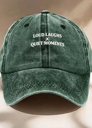 Кепка / бейсболка loud laughs x quiet moments