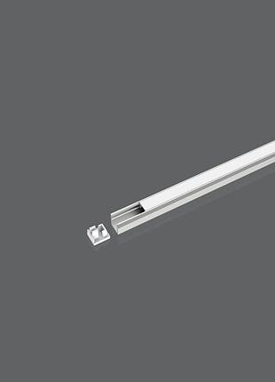 Led-профіль slim врізний анодований 2,5 метра для стельового монтажу безрамковий sku_ls0709_2,5