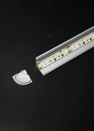 Кутовий led-профіль colors 2,5 метра для монтажу світлодіодних стрічок внутрішнє освітлення ціна за 1м sku_lg2020c_2,5