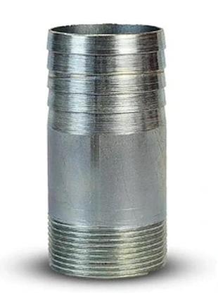 Штуцер сталь d 25 зв l 55 мм оц. (ялинка 1-стор.) 5 шт.