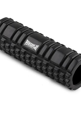 Массажный ролик (роллер) powerplay 4342 massage roller черный (30x10см.)