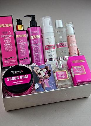 Огромный набор косметики с ароматом toy 2 bubble gum. подарок девушке, подруге, сестре, жене