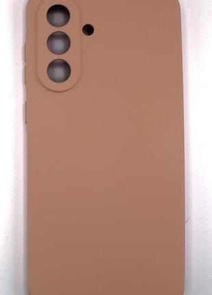 Силиконовый чехол для samsung a57 5g (a576) пудровый soft silicone case full (бампер)