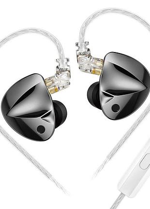 Навушники kz d-fi з мікрофоном black