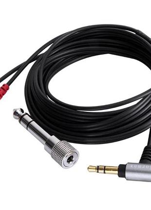 Кутовий кабель дріт для навушників sennheiser hd25 ii hd530 довжина 2 м