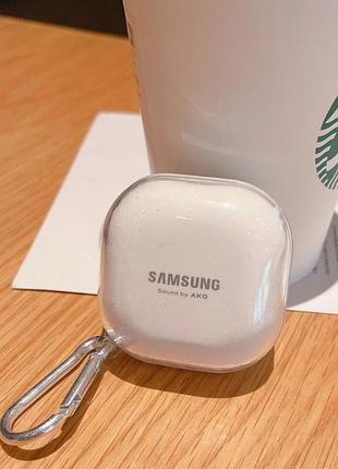 Чехол кейс samsung galaxy buds pro sm r190 buds live r180 buds2 r177 buds 2 pro r510 buds fe sm r400 прозрачный