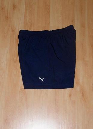 Тёмно синие спортивные шорты puma dry nylon short training under era nb original l-xl-xxl(2xl) nike x jordan
