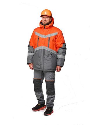 Куртка рабочая утепленная защитная зимняя aurum everest hv (рост 188) спецодежда xxl