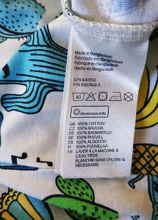 Детская майка принтованая, 100% хлопок, h&amp;m 5
