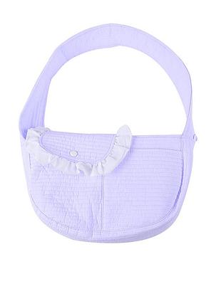 Слінг-переноска lesko sy-2022-0502 violet m (40*11*26 см) для котів і собак