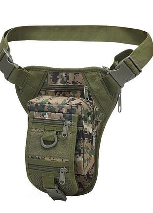 Сумка тактическая на пояс aokali outdoor a176 green acu 8шт