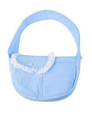Слінг-переноска lesko sy-2022-0502 blue l (43*11*29 см) для котів і собак