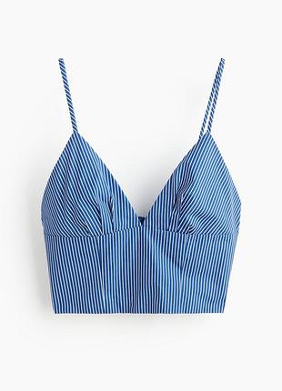 Топ жіночий в смужку h&m синій