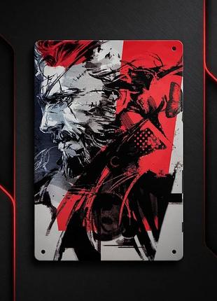 Металлическая винтажная табличка metal gear solid (mgs) биг босс 14х20 см
