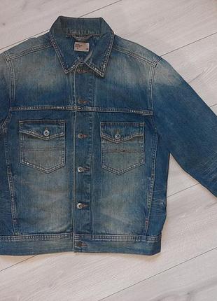 Tommy hilfiger ''m'' мужская куртка джинсовка