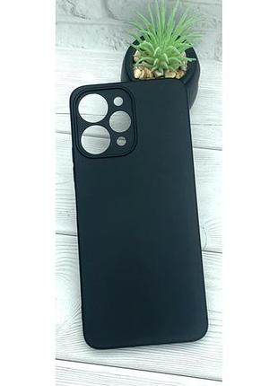 Уценка !!!! чехол silicone case для xiaomi redmi 12 бампер с микрофиброй черный (уценка)