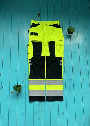 Робочі штани fristads hi-vis, розмір s, робочі штани, зашиті штани