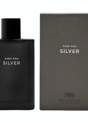 Туалетна вода для чоловіків zara silver 90 ml (індивідуальне упакування)