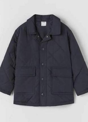 New collection! весняна легенька стьобана куртка zara на хлопчикa. 4