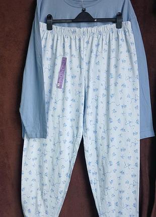 Костюм женский домашний с штанами 2xl-3xl, eur 50-52,  54-56, батл