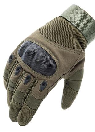 Военные перчатки с защитой костяшек refire gear для сенсорных экранов хаки m