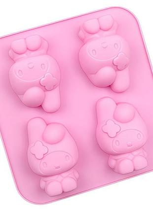 Силіконова форма для випічки або мила my melody sam-0287 рожевий