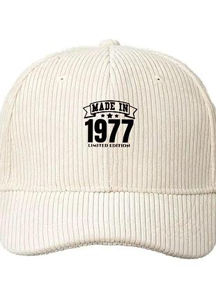 Кепка / бейсболка вельветова made in 1977 limited edition