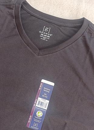 Женская черная футболка 2xl (50-52)