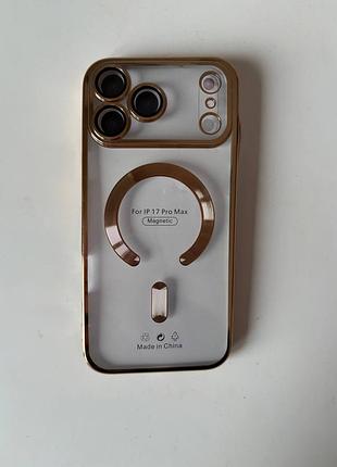 Чохол gold magsafe magnetic iphone 17 pro max айфон 17 про макс
