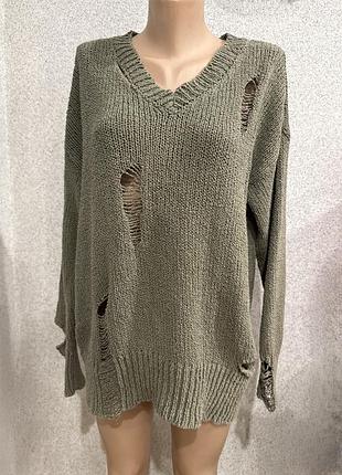 Рваний светр zara розміру м/л