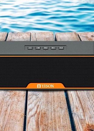 Портативна bluetooth колонка yison h4 для музики та відпочинку потужний звук 10вт бездротове підключення 5 годин роботи