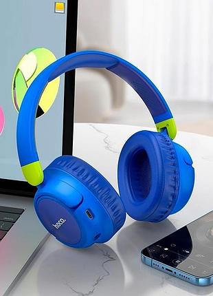 Bluetooth наушники hoco w43 adventure беспроводные для активного отдыха с хорошим звуком синий