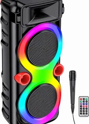 Портативная колонка bluetooth 8815 мощный звук для активного отдыха водонепроницаемая аккумуляторная батарея