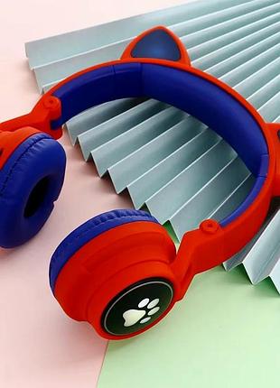 Bluetooth навушники tucci t23 бездротові з led підсвіткою для музики та дзвінків червоні звук і комфорт