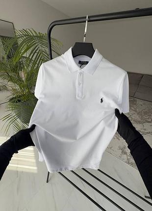 Чоловіча футболка поло polo ralph lauren white