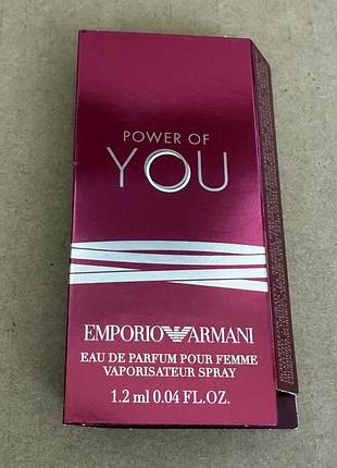 Emporio armani power of you edp 1,2ml